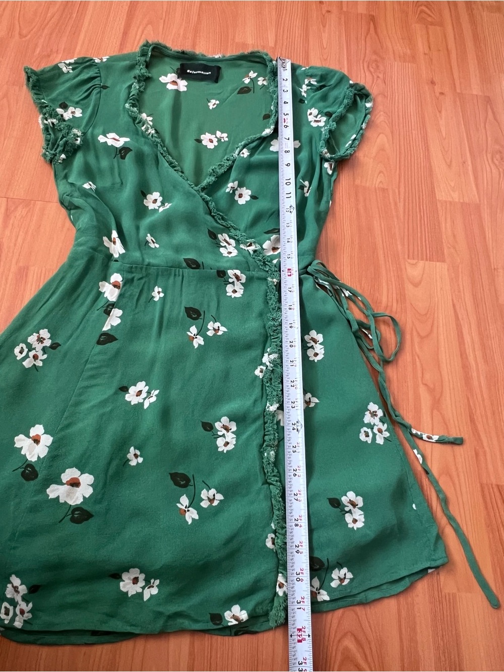 Reformation Garnet Floral Print Wrap Dress - Picture 10 of 10